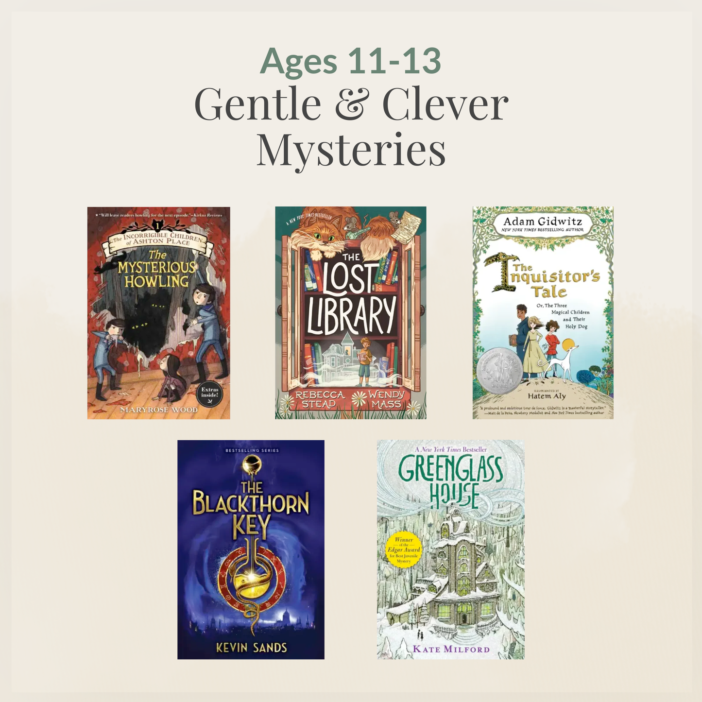 Ages 11–13: Gentle & Clever Mysteries sampler