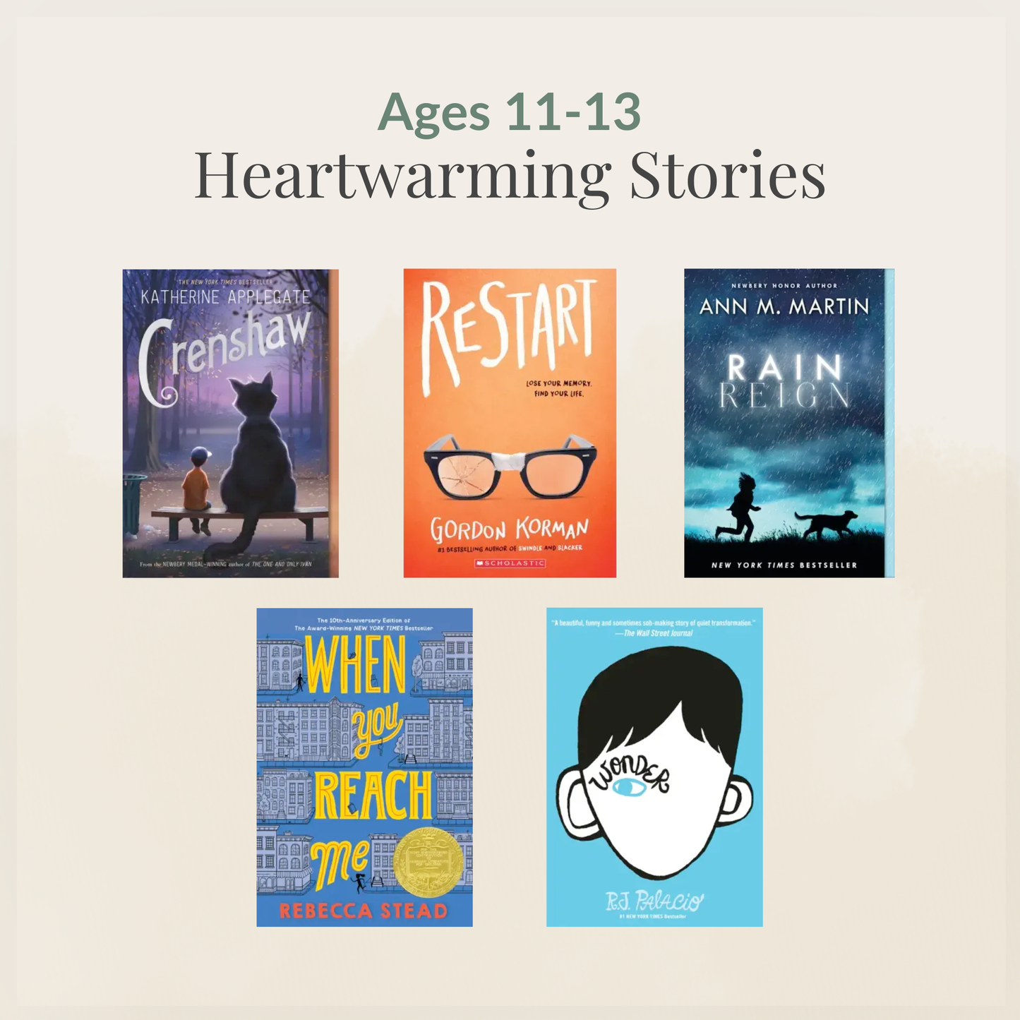 Ages 11–13: Heartwarming Stories sampler
