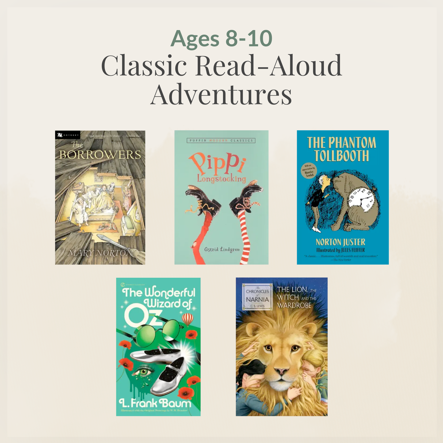 Ages 8–10: Classic Read-Aloud Adventures sampler