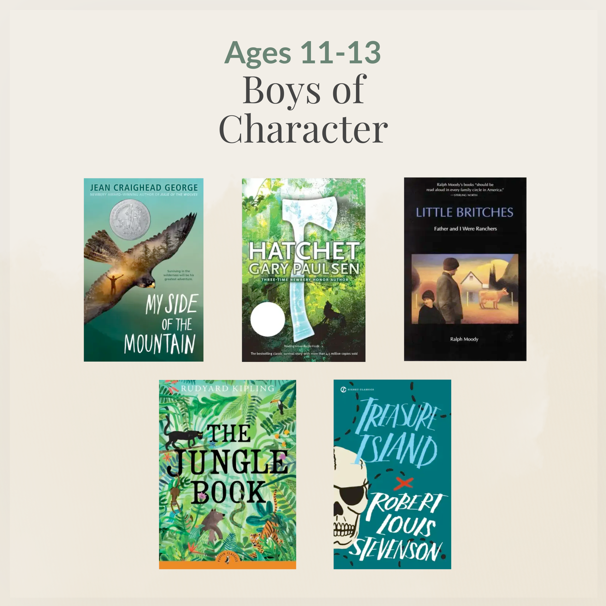 Ages 11–13: Boys of Character sampler
