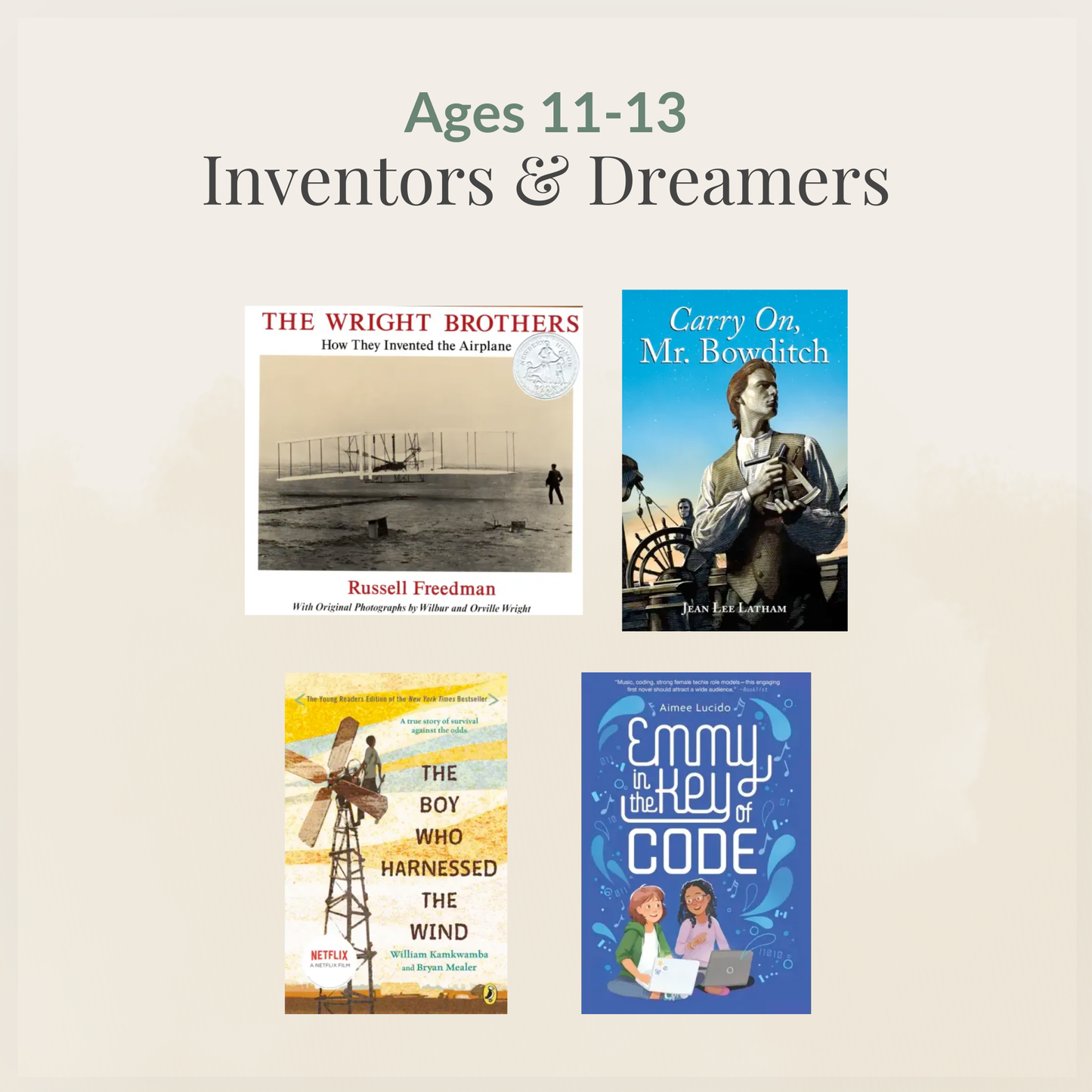 Ages 11–13: Inventors & Dreamers sampler