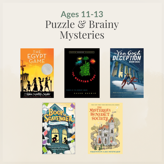 Ages 11–13: Puzzle & Brainy Mysteries sampler