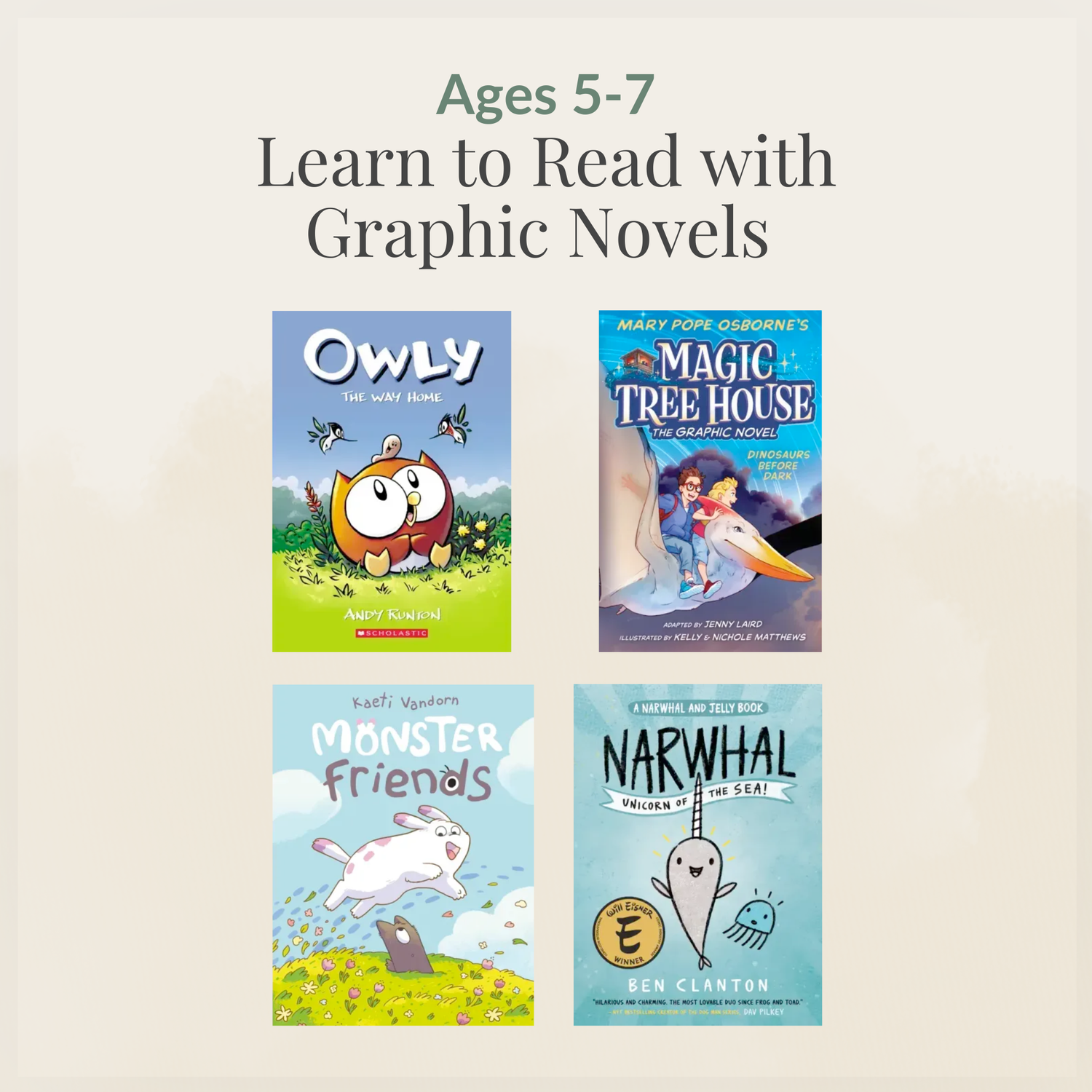 Ages 5–7: Learn to Read with Graphic Novels (ATOS 2.0–2.4) confidence-building early reader sampler