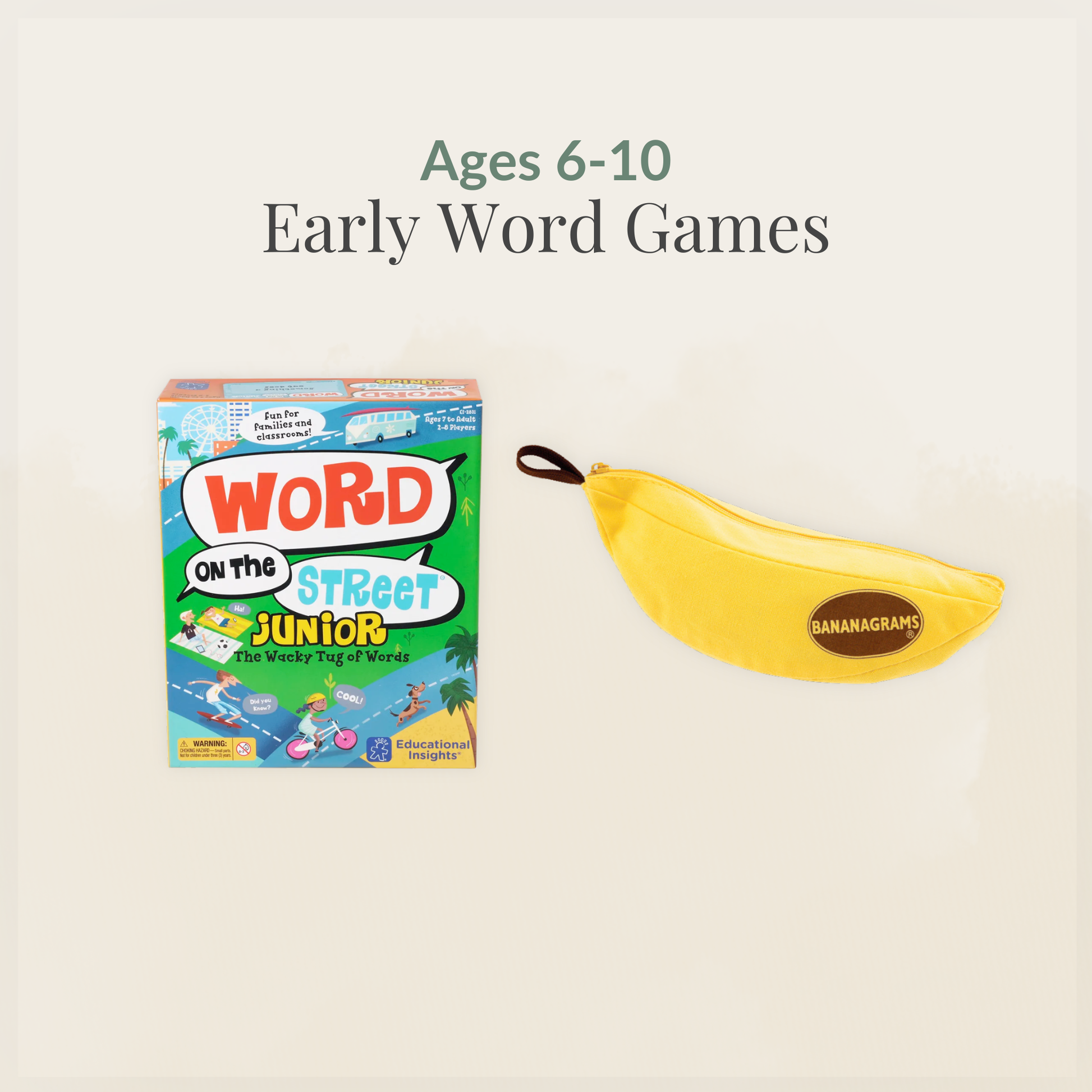Ages 6–10: Early Word Games collection