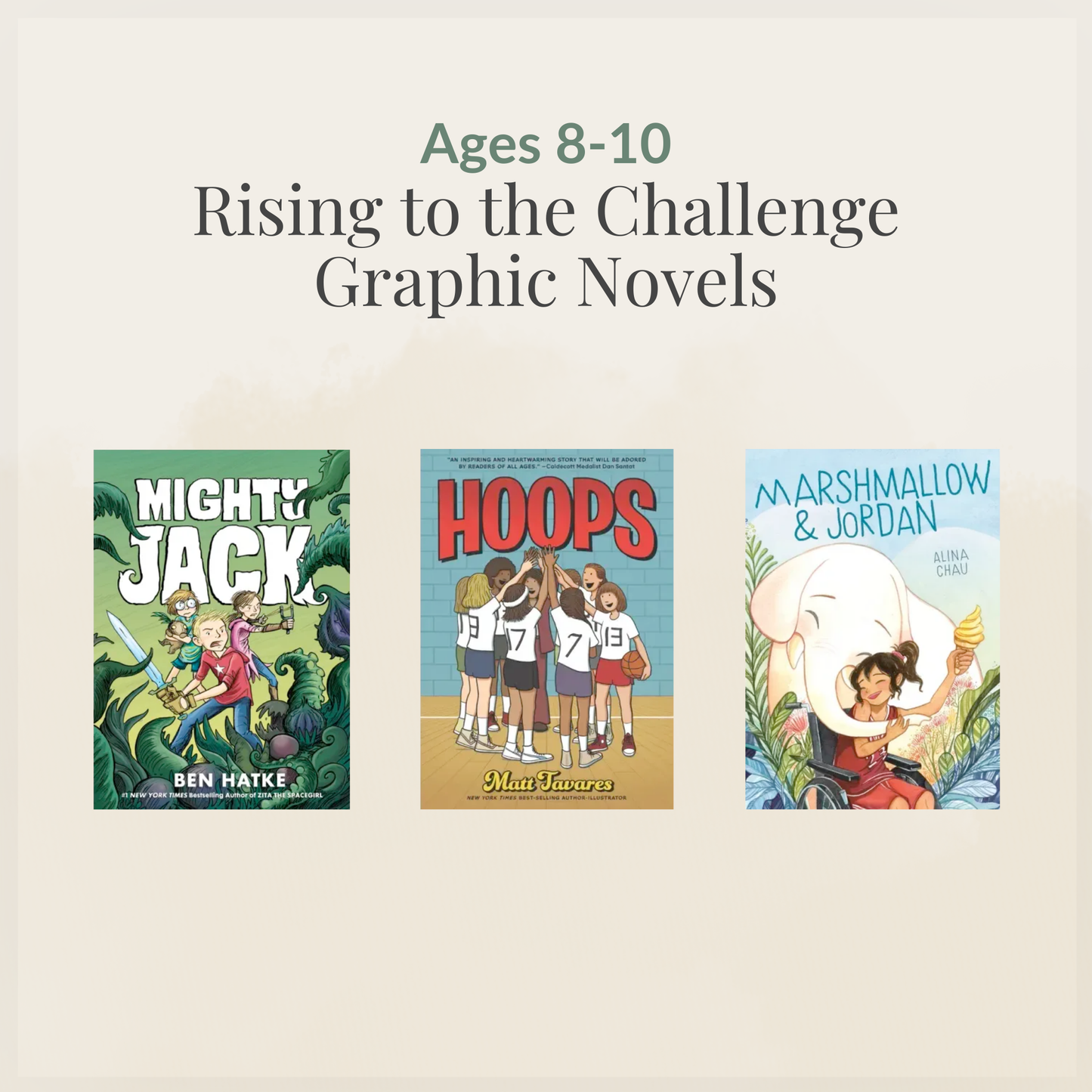 Ages 8–10: Rising to the Challenge Graphic Novels (ATOS 2.1–2.9) sampler
